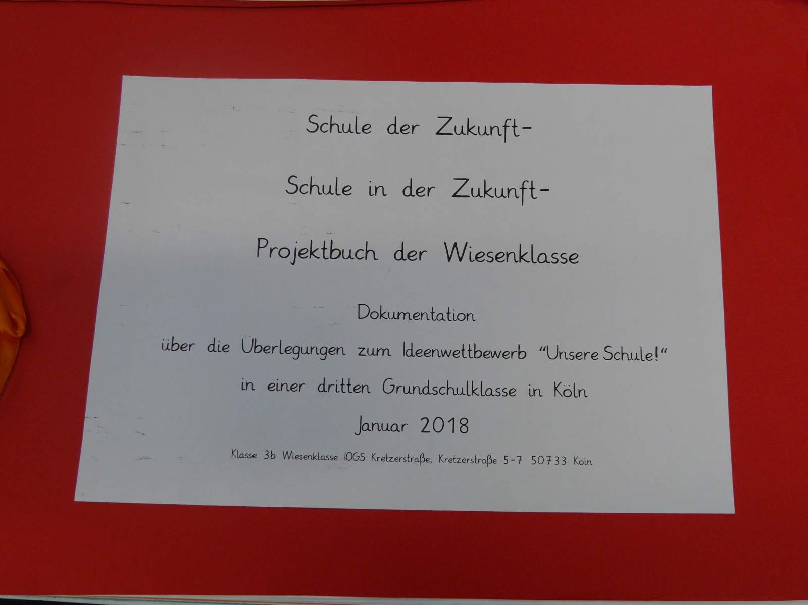 Projektbuch der Wiesenklasse