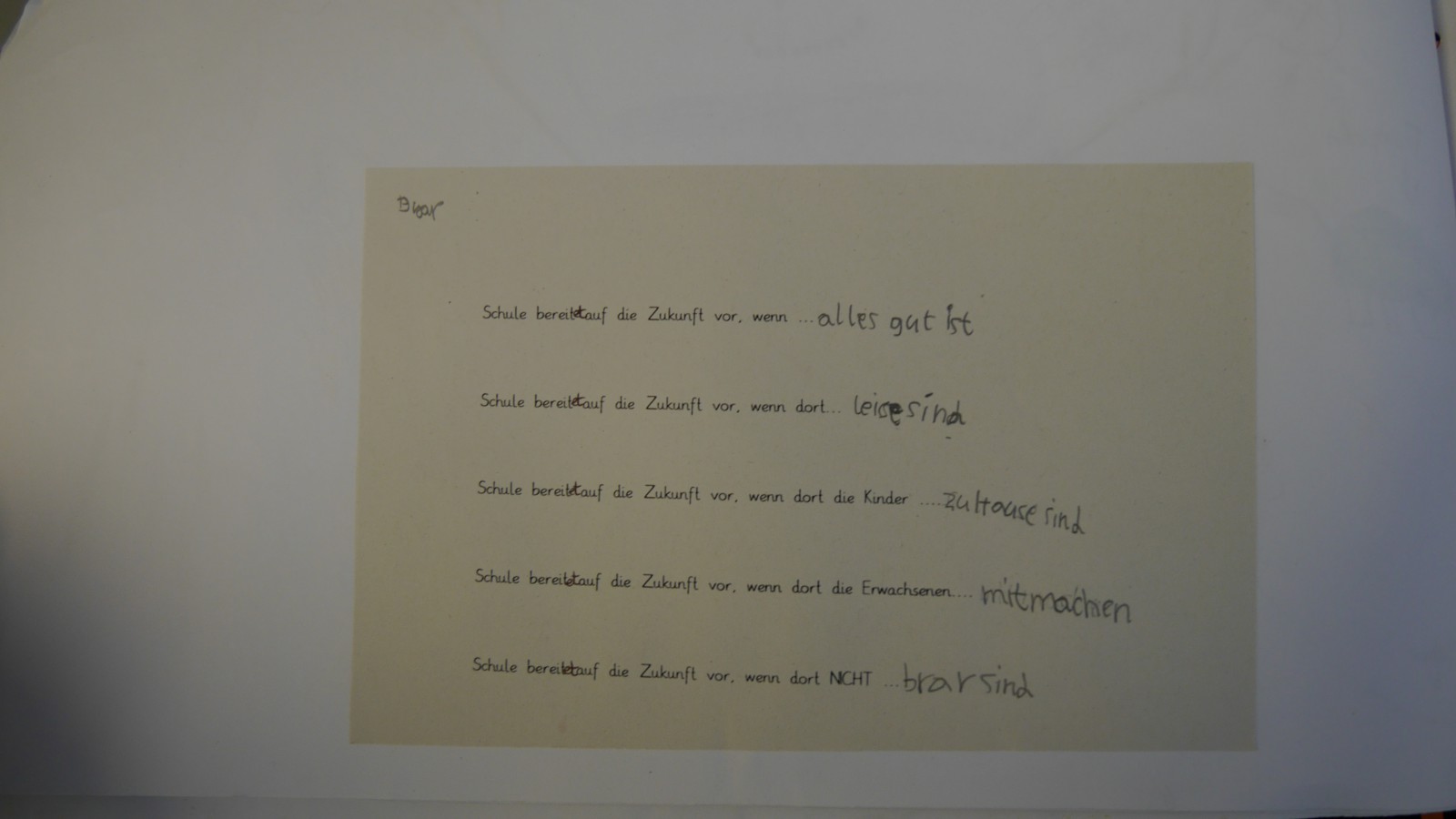 Projektbuch der Wiesenklasse