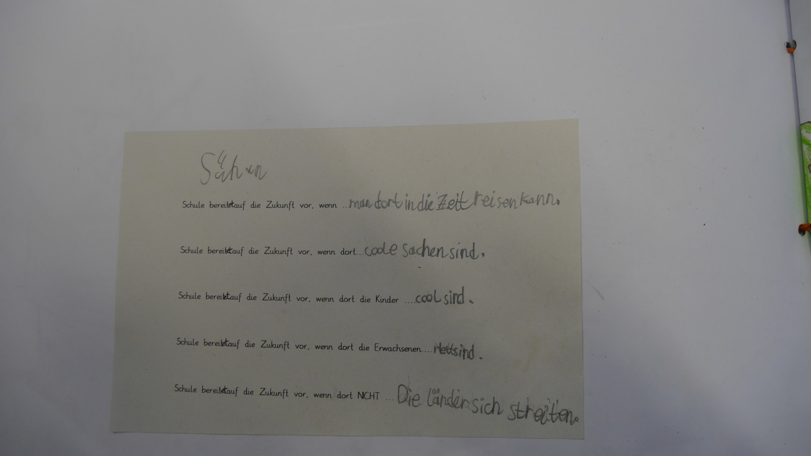Projektbuch der Wiesenklasse