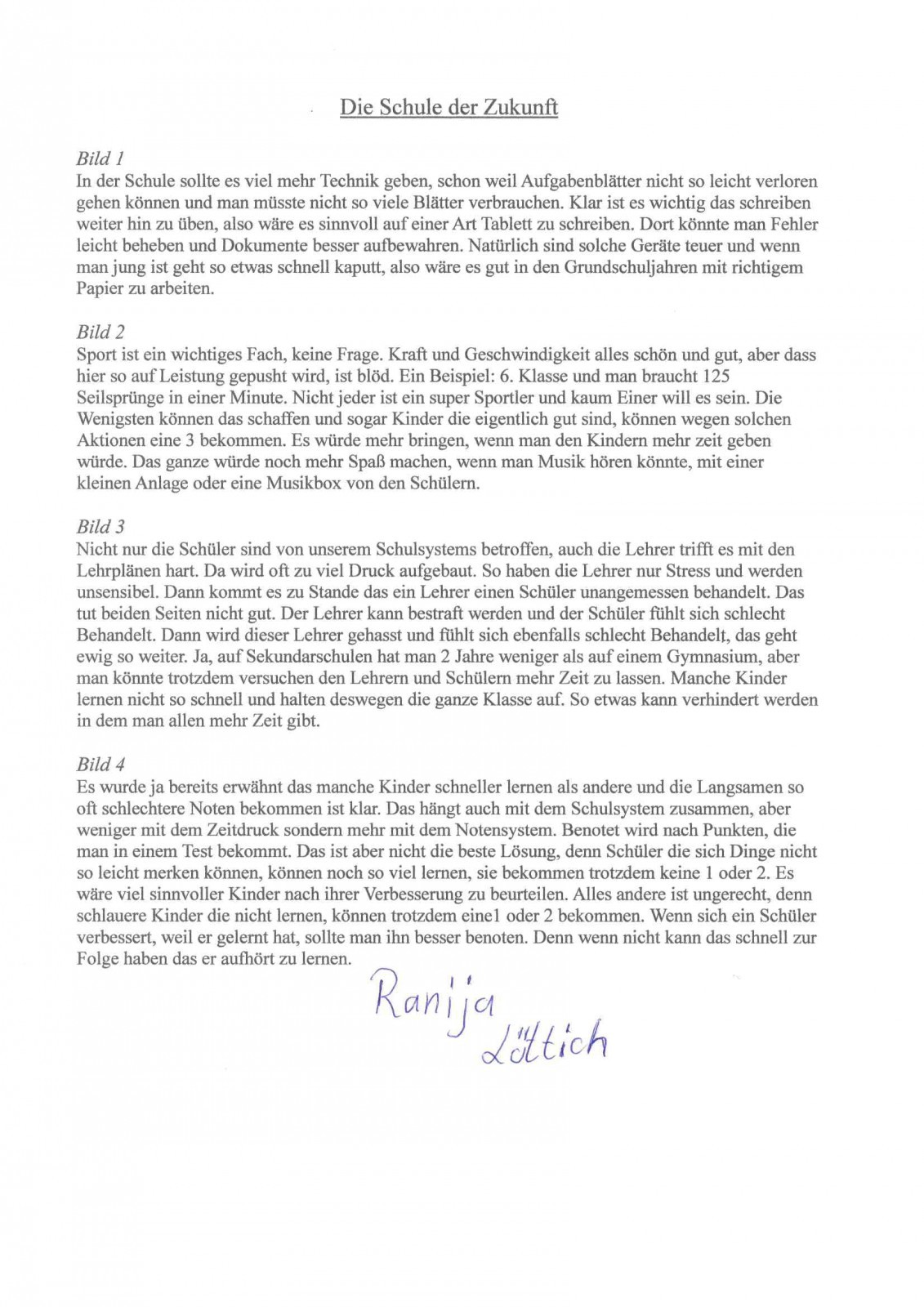 Comic - Die Schule der Zukunft