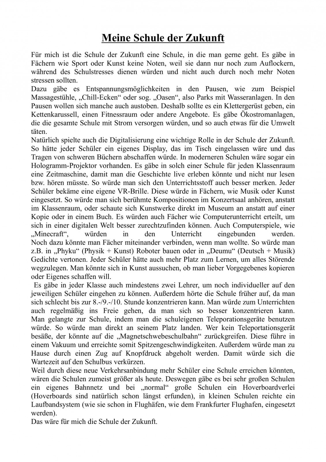 Meine Schule der Zukunft