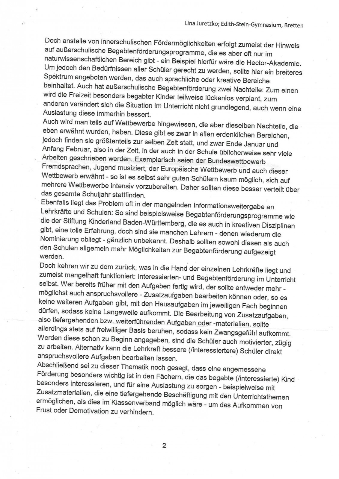 Eine Schule, in die jeder gerne geht!