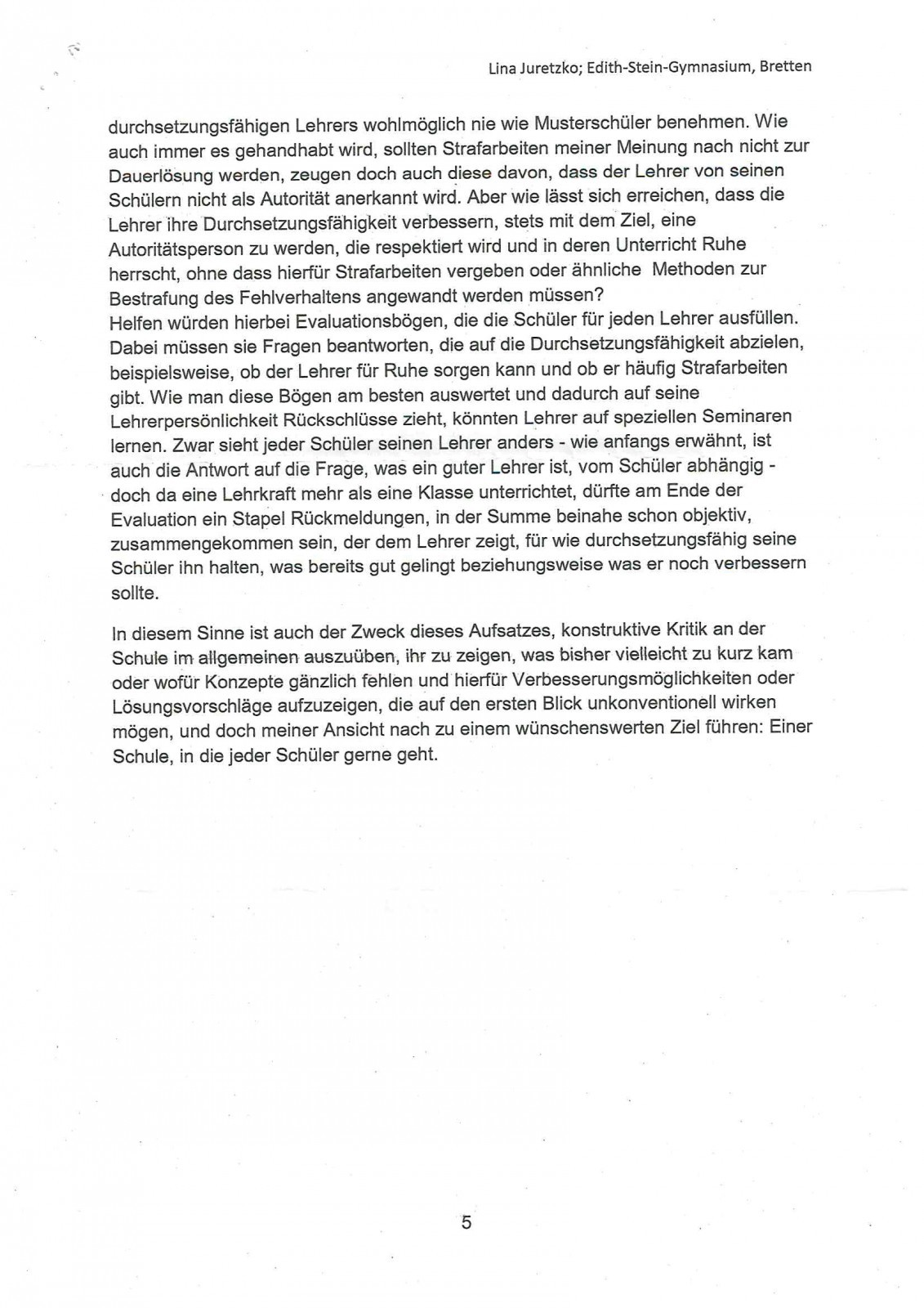 Eine Schule, in die jeder gerne geht!