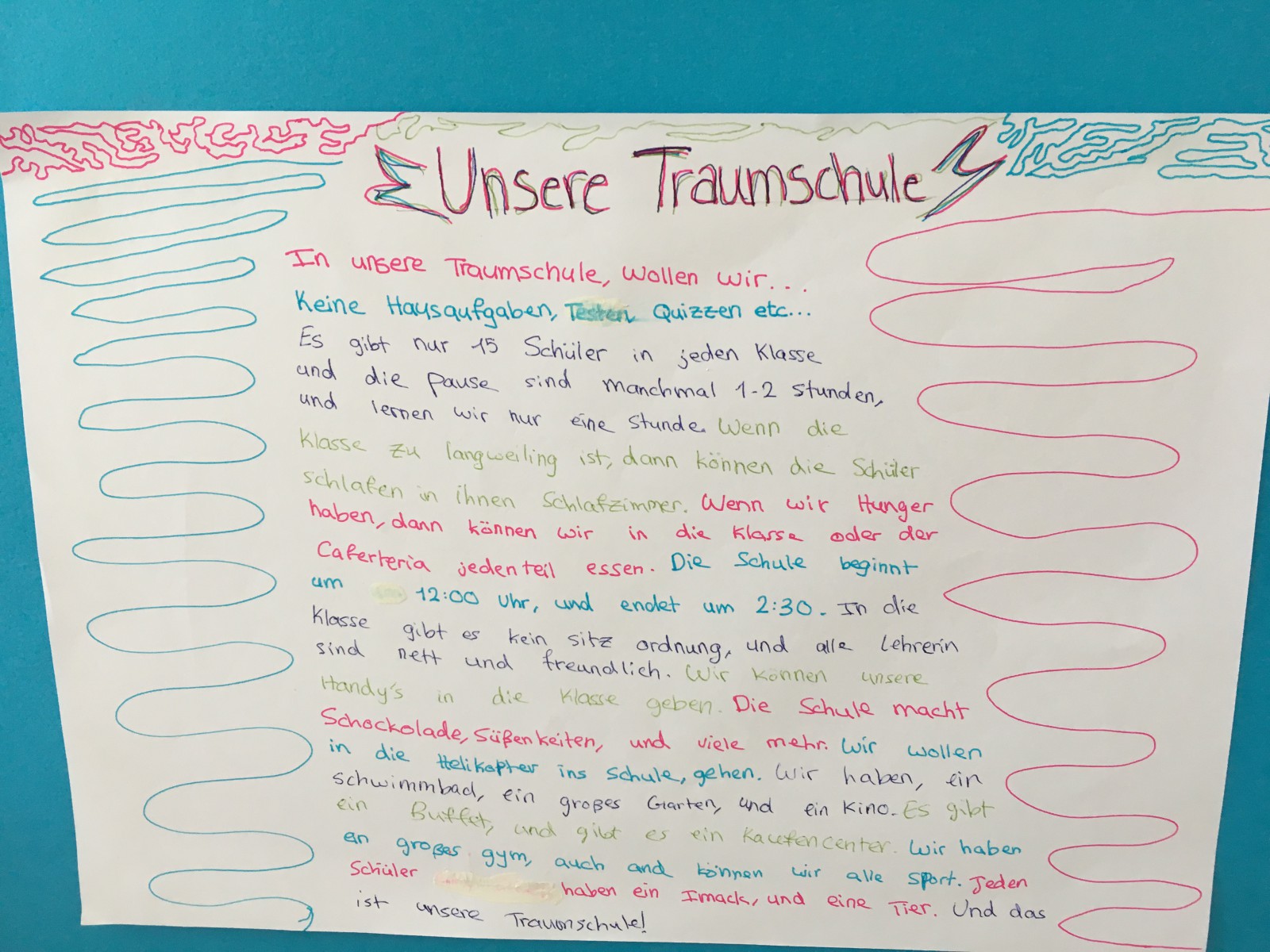 Meine/Unsere Traumschule