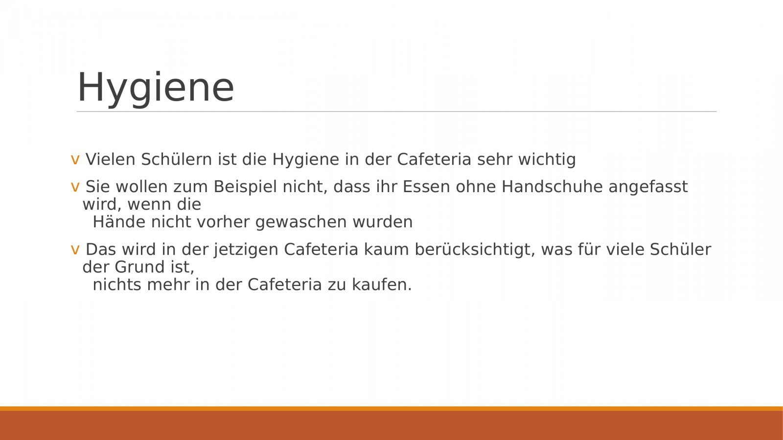 Unsere perfekte Cafeteria
